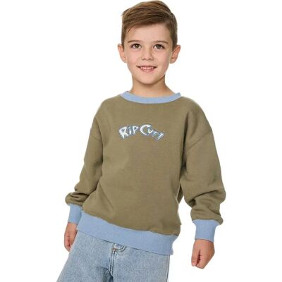 Rip Curl Sweat-shirt Ride The Wave Crew Surplus Green 5-6 Années Garçon - Publicité Rip Curl Sweat-shirt Ride The Wave Crew Surplus Green 5-6 Années Garçon - Publicité