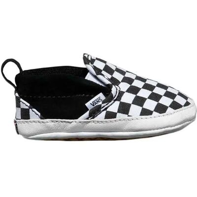 Vans Baskets Sans Lacets Slip On V Crib Checker Black / True White EU 16 Garçon,Fille - Publicité Vans Baskets Sans Lacets Slip On V Crib Checker Black / True White EU 16 Garçon,Fille - Publicité