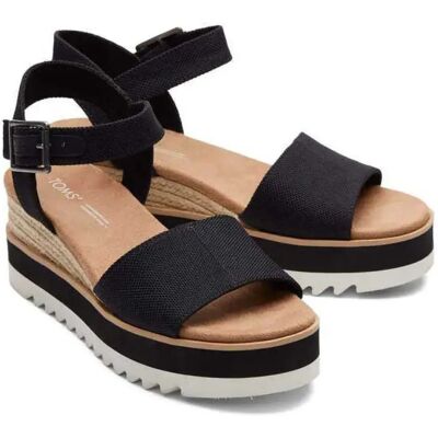 Toms Sandales Diana Black Heavy Canvas EU 36 Femme - Publicité Toms Sandales Diana Black Heavy Canvas EU 36 Femme - Publicité