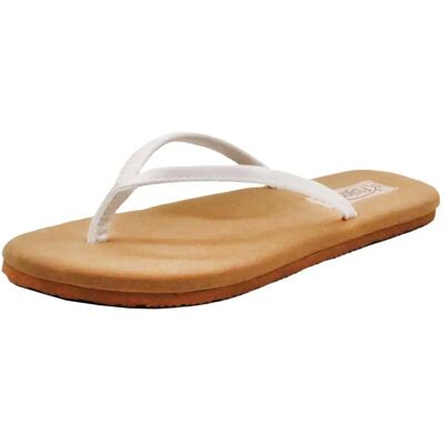 Flojos Claquettes Fiesta White / Tan EU 37-38 Femme - Publicité Flojos Claquettes Fiesta White / Tan EU 37-38 Femme - Publicité