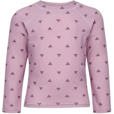 Hummel Rash Guard Manches Longues Mini Bee Aop Mauve Shadow 110 cm Garçon,Fille - Publicité Hummel Rash Guard Manches Longues Mini Bee Aop Mauve Shadow 110 cm Garçon,Fille - Publicité