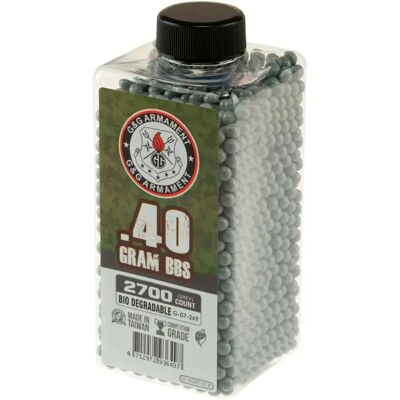 G&g Billes D´airsoft 0.40g Bio Precision Bbs 2700rds Grey One Size unisex - Publicité G&g Billes D´airsoft 0.40g Bio Precision Bbs 2700rds Grey One Size unisex - Publicité