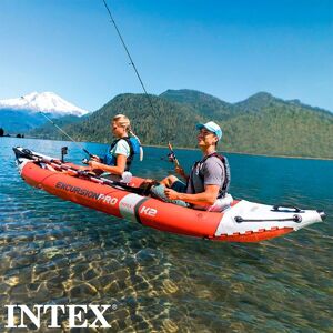 Intex Excursion Pro K2 Inflatable Kayak Rouge 2 Places 