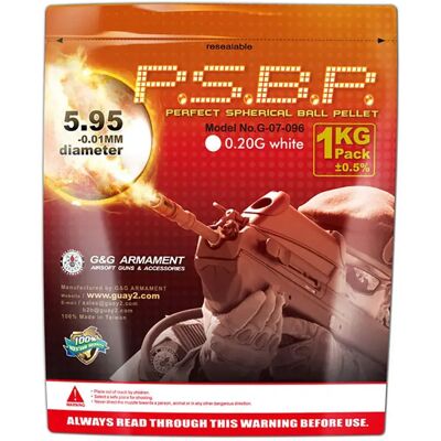 G&g Billes D´airsoft Perfect Bb 0.20g 1kg White One Size - Publicité G&g Billes D´airsoft Perfect Bb 0.20g 1kg White One Size - Publicité