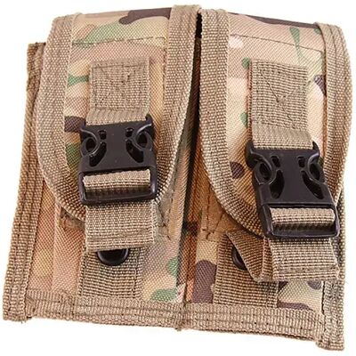 Airsoft Pochette Double Mag With Clip Pocket Multi Camo One Size - Publicité Airsoft Pochette Double Mag With Clip Pocket Multi Camo One Size - Publicité