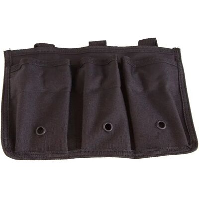 Airsoft Pochette Triple Mag Sheath Black One Size - Publicité Airsoft Pochette Triple Mag Sheath Black One Size - Publicité