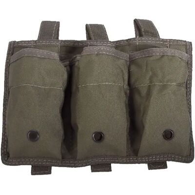 Airsoft Pochette Triple Mag Sheath OD One Size - Publicité Airsoft Pochette Triple Mag Sheath OD One Size - Publicité