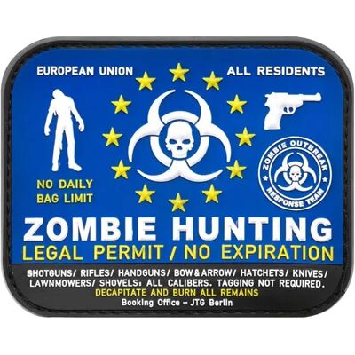 Jtg Écusson En Caoutchouc Pour Sacs Zombie Hunter Multicolor One Size - Publicité Jtg Écusson En Caoutchouc Pour Sacs Zombie Hunter Multicolor One Size - Publicité