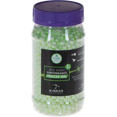 Nimrod Billes D´airsoft 0.20g Bio Tracer Bb Professional Performance 2000rds Green One Size - Publicité Nimrod Billes D´airsoft 0.20g Bio Tracer Bb Professional Performance 2000rds Green One Size - Publicité