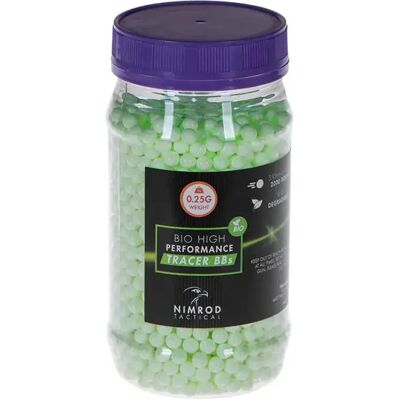 Nimrod Billes D´airsoft 0.25g Bio Tracer Bb Professional Performance 2000rds Green One Size - Publicité Nimrod Billes D´airsoft 0.25g Bio Tracer Bb Professional Performance 2000rds Green One Size - Publicité
