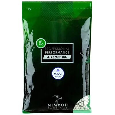 Nimrod Billes D´airsoft 0.30g Bio Bb Professional Performance 3335rds White One Size - Publicité Nimrod Billes D´airsoft 0.30g Bio Bb Professional Performance 3335rds White One Size - Publicité