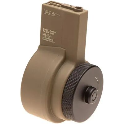Ares Chargeur Drum M4 2150rds Tan One Size - Publicité Ares Chargeur Drum M4 2150rds Tan One Size - Publicité