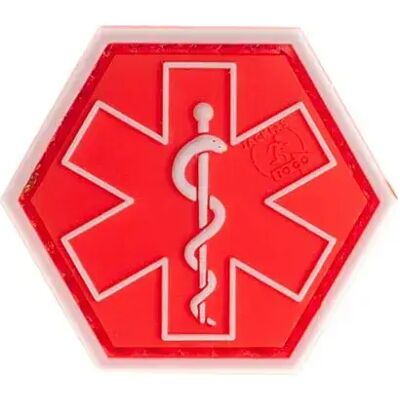 Jtg Écusson En Caoutchouc Pour Sacs Paramedic Hexagon Red One Size - Publicité Jtg Écusson En Caoutchouc Pour Sacs Paramedic Hexagon Red One Size - Publicité