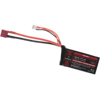 Nimrod Batterie Lipo 7.4v 1300mah 65c Graphene Mini/peq Type T-plug Black One Size - Publicité Nimrod Batterie Lipo 7.4v 1300mah 65c Graphene Mini/peq Type T-plug Black One Size - Publicité