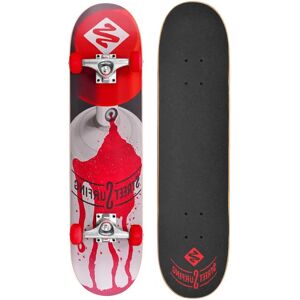 Planche à roulettes Kanon 7,75'' - ABEC 7 - Skate de rue - Blanc/Rouge - Publicité Planche à roulettes Kanon 7,75'' - ABEC 7 - Skate de rue - Blanc/Rouge - Publicité
