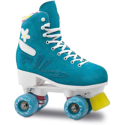 Patins à Roulette Bleus Fleur Fila - Patins - Publicité Patins à Roulette Bleus Fleur Fila - Patins - Publicité