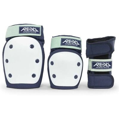 Rekd Protection Ensemble Heavy Duty Triple Pad Blue / Mint L Homme,Femme - Publicité Rekd Protection Ensemble Heavy Duty Triple Pad Blue / Mint L Homme,Femme - Publicité