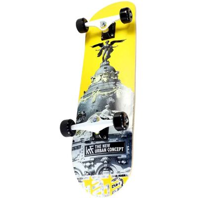 KRF 8.0 Skateboard Ville Jaune - Skateboard - Publicité KRF 8.0 Skateboard Ville Jaune - Skateboard - Publicité