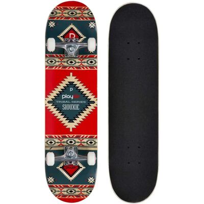Planche à roulettes PLAYLIFE Tribal Sioux - Multicolore, 79cm, 20.8cm, pour débutants et experts - Publicité Planche à roulettes PLAYLIFE Tribal Sioux - Multicolore, 79cm, 20.8cm, pour débutants et experts - Publicité