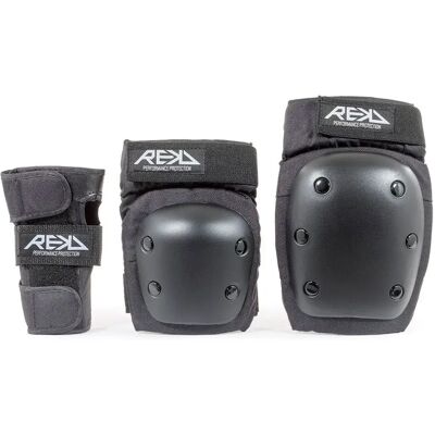 Rekd Protection Ensemble De Protection Heavy Duty Triple Pad Black XS Homme,Femme - Publicité Rekd Protection Ensemble De Protection Heavy Duty Triple Pad Black XS Homme,Femme - Publicité