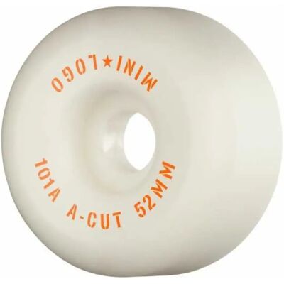 Mini Logo Roues De Skateboard A-cut 2´´ White 52 mm/101A unisex - Publicité Mini Logo Roues De Skateboard A-cut 2´´ White 52 mm/101A unisex - Publicité