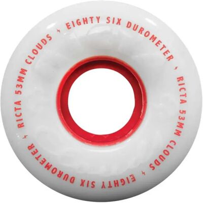 Ricta Roues De Skateboard Clouds Red 55 mm unisex - Publicité Ricta Roues De Skateboard Clouds Red 55 mm unisex - Publicité