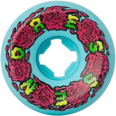 Santa Cruz Roues De Skateboard Dressen Vomit Mini Turquoise 56 mm/97A unisex - Publicité Santa Cruz Roues De Skateboard Dressen Vomit Mini Turquoise 56 mm/97A unisex - Publicité