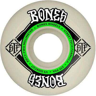 Bones Roues De Skateboard Sidecut Street Tech Formula 52mm/99A unisex - Publicité Bones Roues De Skateboard Sidecut Street Tech Formula 52mm/99A unisex - Publicité
