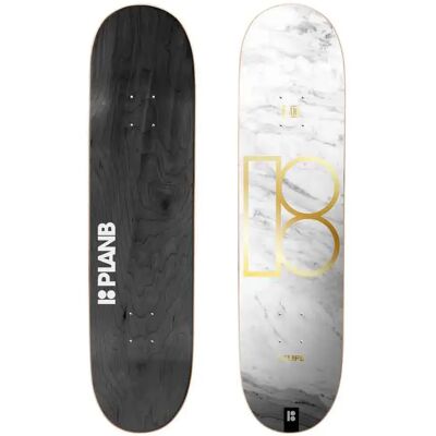 Plan B Planche De Skateboard White Marble Gustavo 8.0´´ Twin 31.55 Pouces unisex - Publicité Plan B Planche De Skateboard White Marble Gustavo 8.0´´ Twin 31.55 Pouces unisex - Publicité