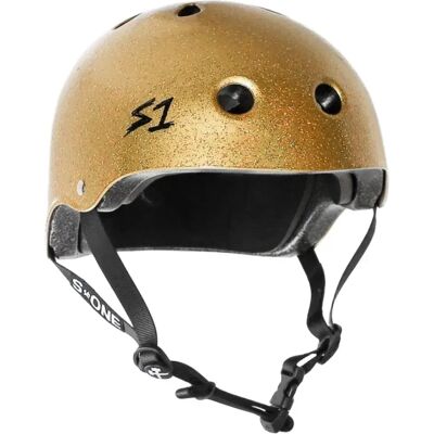 S-one Casque Lifer Gold Gloss Glitter 53.3 cm Homme,Femme - Publicité S-one Casque Lifer Gold Gloss Glitter 53.3 cm Homme,Femme - Publicité