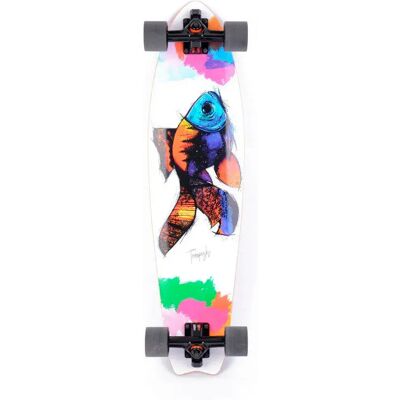Longboard Fisk de Tempish - Léger, 82,5cm, Blanc/Noir - Longboard - Publicité Longboard Fisk de Tempish - Léger, 82,5cm, Blanc/Noir - Longboard - Publicité