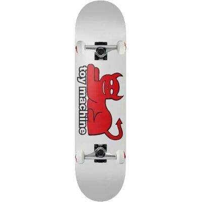 Toy Machine Skateboard 8.00 Devil Cat White One Size unisex - Publicité Toy Machine Skateboard 8.00 Devil Cat White One Size unisex - Publicité