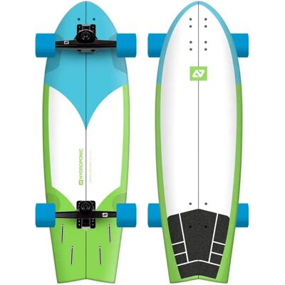 Hydroponic Fish 31,5 Pouces Cyan-Vert Surfskate - Surfskate - Publicité Hydroponic Fish 31,5 Pouces Cyan-Vert Surfskate - Surfskate - Publicité