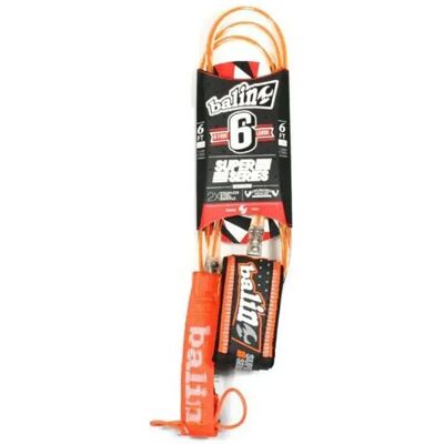 Balin Leash De Surf Super 7 Mm Orange 8´ unisex - Publicité Balin Leash De Surf Super 7 Mm Orange 8´ unisex - Publicité