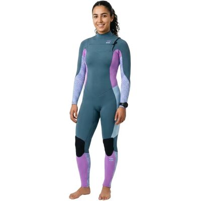 Billabong Combinaison En Néoprène à Manches Longues Et Fermeture éclair Sur La Poitrine Pour Femme Synergy 4/3 Mm Deep Sea 10 Femme - Publicité Billabong Combinaison En Néoprène à Manches Longues Et Fermeture éclair Sur La Poitrine Pour Femme Synergy 4/3 Mm Deep Sea 10 Femme - Publicité