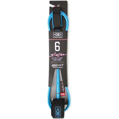 Ocean & Earth Leash De Surf One Xt Slim Line Ultra-light Pro Comp 6´0 Surfboard Black / Blue 6´0´´ unisex - Publicité Ocean & Earth Leash De Surf One Xt Slim Line Ultra-light Pro Comp 6´0 Surfboard Black / Blue 6´0´´ unisex - Publicité