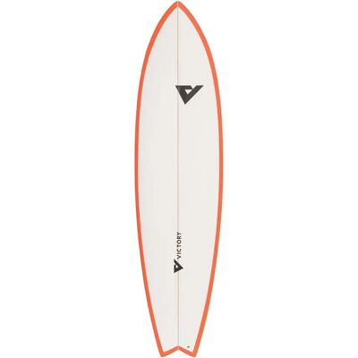 Victory Planche De Surf Long Fish Epoxy 6´6 Matt Orange 198.12 cm unisex - Publicité Victory Planche De Surf Long Fish Epoxy 6´6 Matt Orange 198.12 cm unisex - Publicité