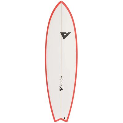 Victory Planche De Surf Long Fish Epoxy 7´2 Matt Red 218.44 cm unisex - Publicité Victory Planche De Surf Long Fish Epoxy 7´2 Matt Red 218.44 cm unisex - Publicité