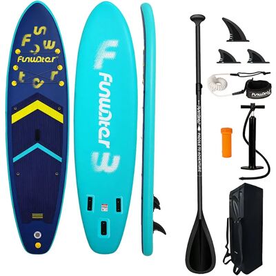 Funwater Ensemble De Paddle Surf Gonflable Supfw71a Blue One Size unisex - Publicité Funwater Ensemble De Paddle Surf Gonflable Supfw71a Blue One Size unisex - Publicité