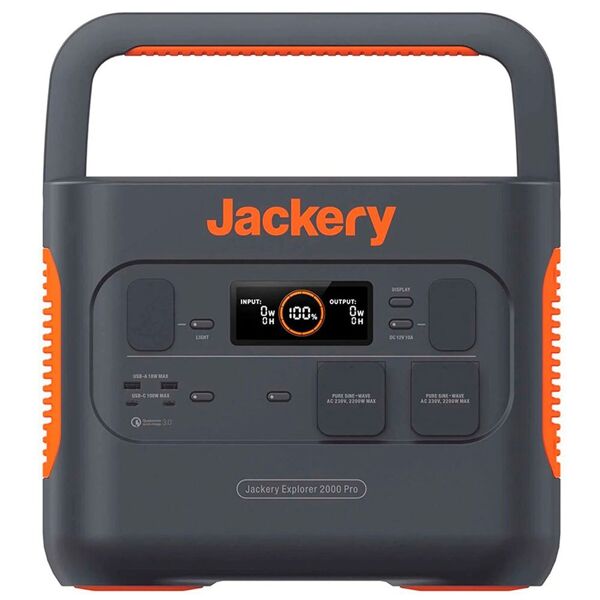 Jackery Explorer 2000 Pro Portable Power Station Argenté