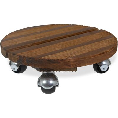 Louis Moulin Roule plante BOIS rond naturel - 30 cm - Bois - Publicité Louis Moulin Roule plante BOIS rond naturel - 30 cm - Bois - Publicité
