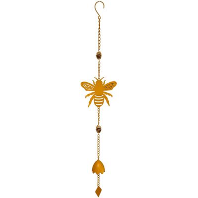 Louis Moulin Carillon abeille jaune 17,5 x 6,5 x 92 cm - acier époxy - cloche décorative - Publicité Louis Moulin Carillon abeille jaune 17,5 x 6,5 x 92 cm - acier époxy - cloche décorative - Publicité