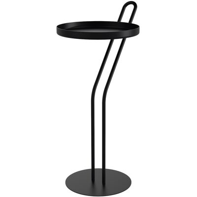 Louis Moulin Sellette Angula noir 52 cm - plateau Ø 23 cm - acier époxy - Publicité Louis Moulin Sellette Angula noir 52 cm - plateau Ø 23 cm - acier époxy - Publicité