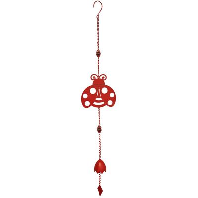 Louis Moulin Carillon coccinelle rouge 17,5 x 6,5 x 92 cm - acier époxy - cloche décorative - Publicité Louis Moulin Carillon coccinelle rouge 17,5 x 6,5 x 92 cm - acier époxy - cloche décorative - Publicité