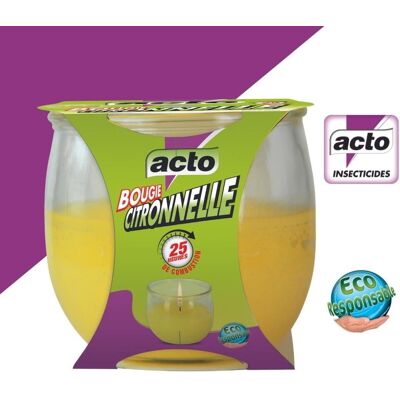 ACTO Bougie citronnelle - Publicité ACTO Bougie citronnelle - Publicité