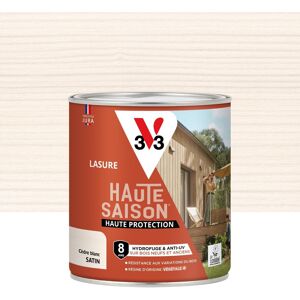 Lasure V33 Haute saison 8 ans cèdre blanc satiné 0.75 l - Publicité Lasure V33 Haute saison 8 ans cèdre blanc satiné 0.75 l - Publicité