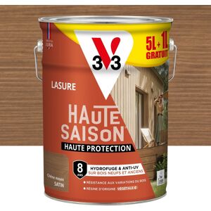 Lasure V33 haute saison 8 ans chêne moyen satiné 5L+20% gratuit - Publicité Lasure V33 haute saison 8 ans chêne moyen satiné 5L+20% gratuit - Publicité