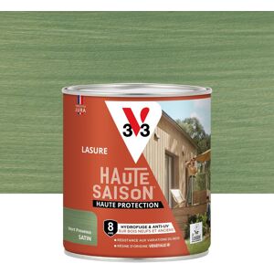 Lasure V33 Haute saison 8 ans vert provence satiné 0.75 l - Publicité Lasure V33 Haute saison 8 ans vert provence satiné 0.75 l - Publicité