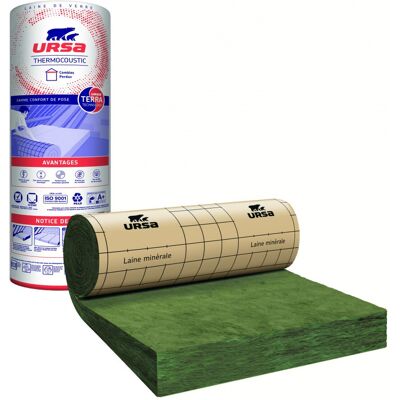 URSA - Lana de vidrio termica Kraft - 3.5 x 1.2 m - 260 mm - Thermal insulation - Publicité URSA - Lana de vidrio termica Kraft - 3.5 x 1.2 m - 260 mm - Thermal insulation - Publicité