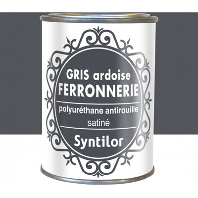 Peinture pour métal extérieur RAL 7016 Gris anthracite - Finition satinée - Publicité Peinture pour métal extérieur RAL 7016 Gris anthracite - Finition satinée - Publicité